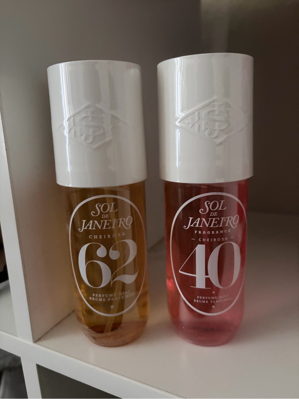 Sol de Janeiro Amber & Pink Fragrance Mists with White Caps